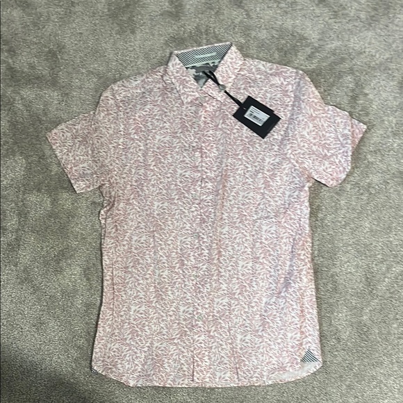 Ted Baker London Krosa Slim Fit Short Sleeve Button-Up Shirt - Picture 1 of 5